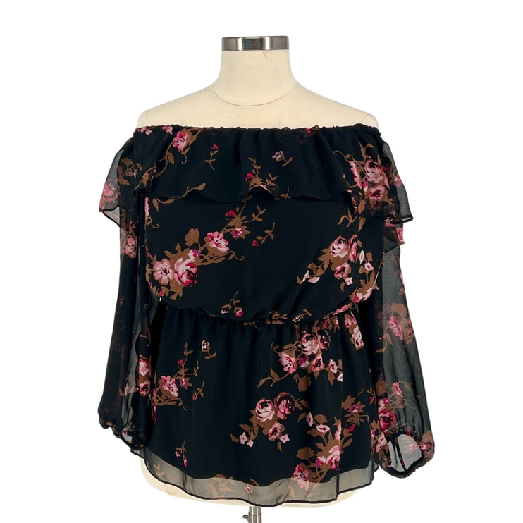 Lane Bryant - Off-Shoulder Floral Blouse (Size 28)