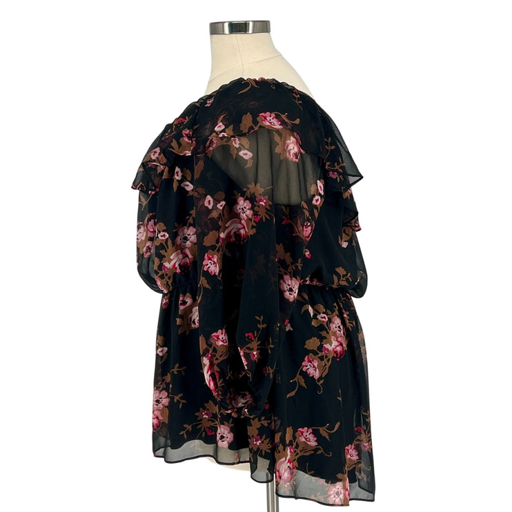 Lane Bryant - Off-Shoulder Floral Blouse (Size 28)