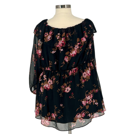 Lane Bryant - Off-Shoulder Floral Blouse (Size 28)