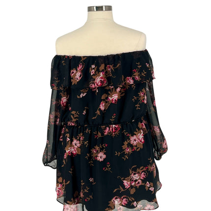 Lane Bryant - Off-Shoulder Floral Blouse (Size 28)