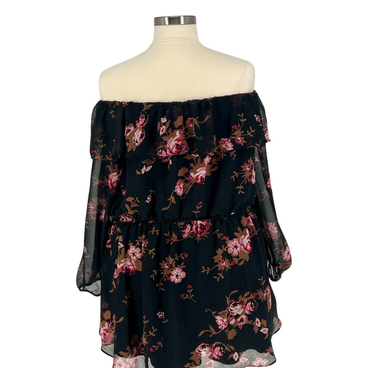 Lane Bryant - Off-Shoulder Floral Blouse (Size 28)