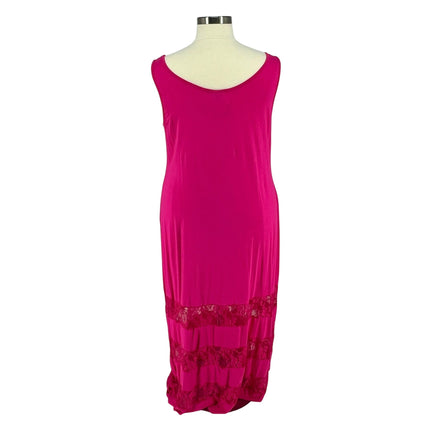 Curvy Sense - Lace Detail Maxi Dress (4X)