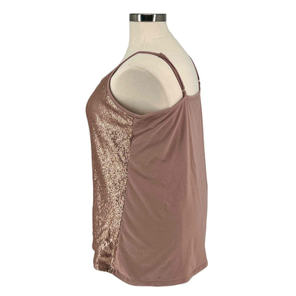 Shimmer and Slay: The Rose Gold Sequin Cami (4)