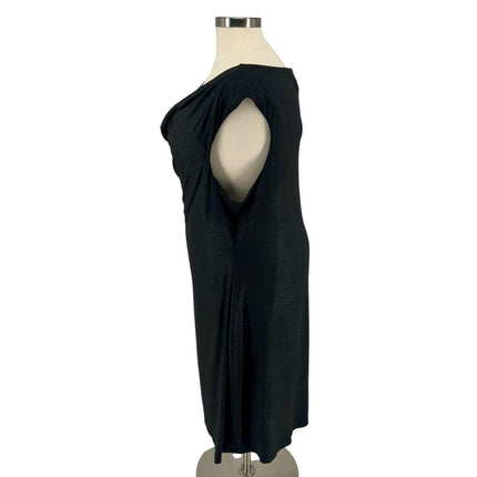Avenue - Shimmery Sleeveless Cowl Neck Dress (30/32)