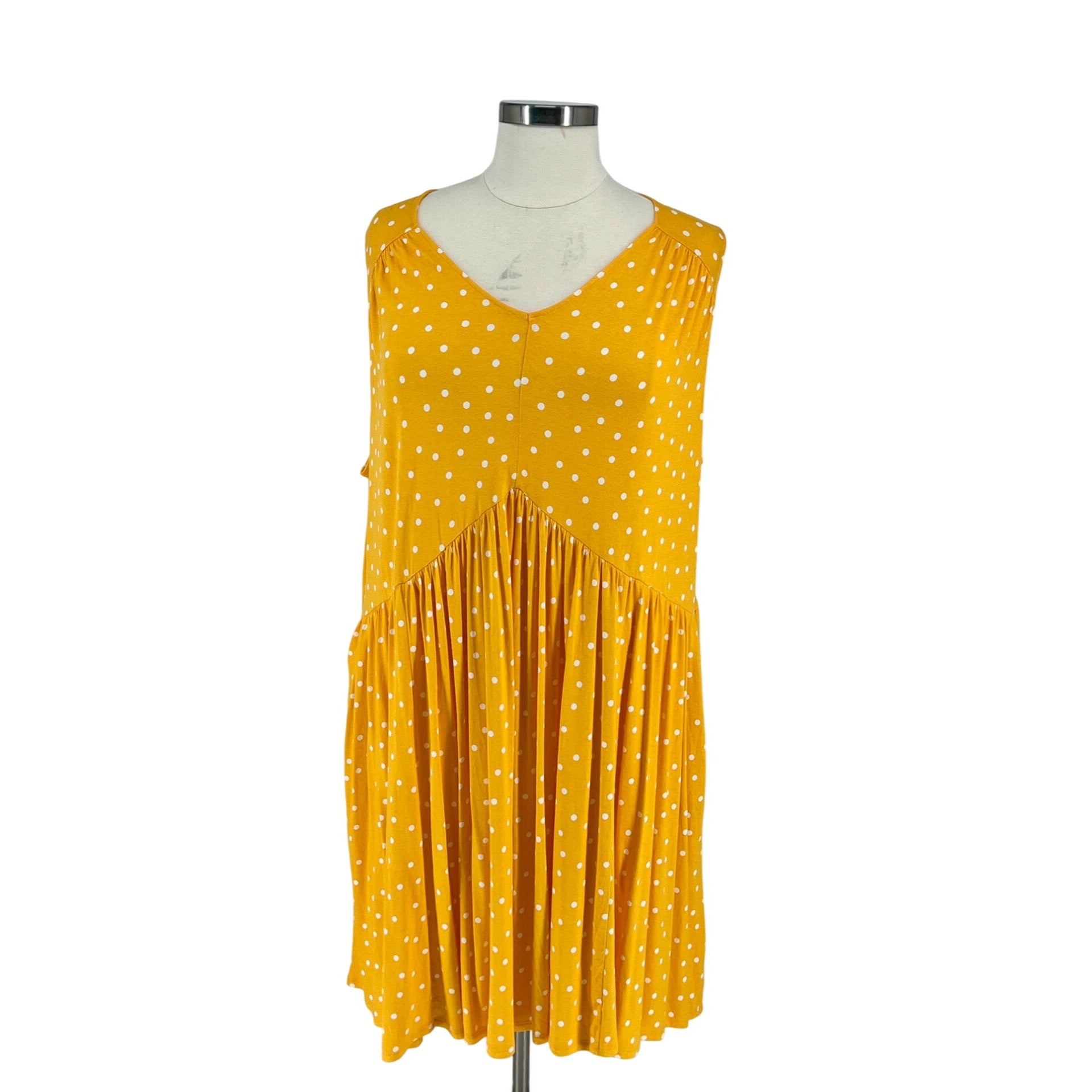 No Label Sunny Polka Dot Sleeveless Swing Dress (Size 30/32