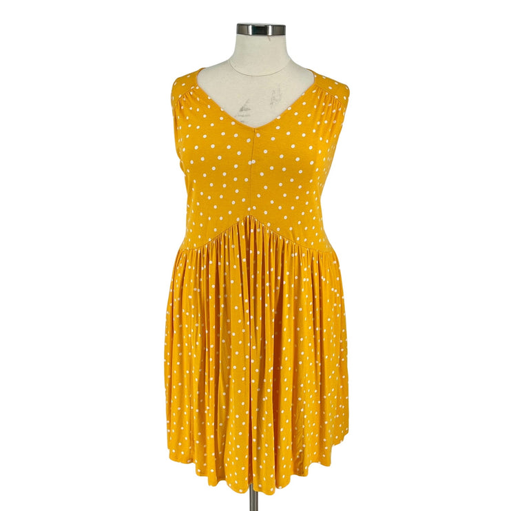 No Label - Sunny Polka Dot Sleeveless Swing Dress (Size 30/32)