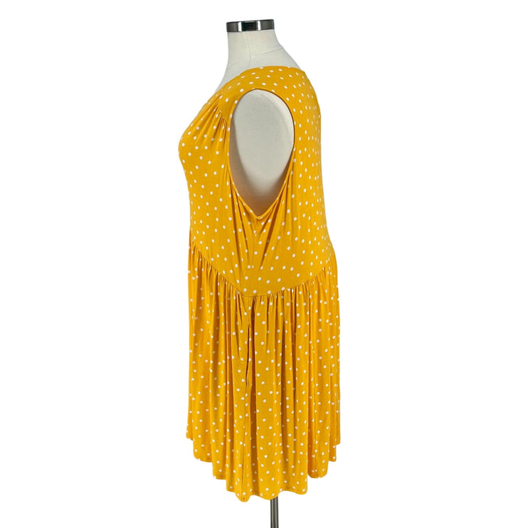 No Label - Sunny Polka Dot Sleeveless Swing Dress (Size 30/32)