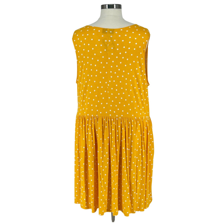 No Label - Sunny Polka Dot Sleeveless Swing Dress (Size 30/32)